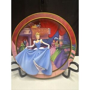 BRADFORD EXCHANGE‎ Disney Cinderella Moonlight Princess 3D Plate With COA VTG